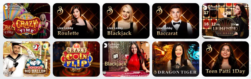 Giochi da casinò dal vivo CHIPSTARS CASINO