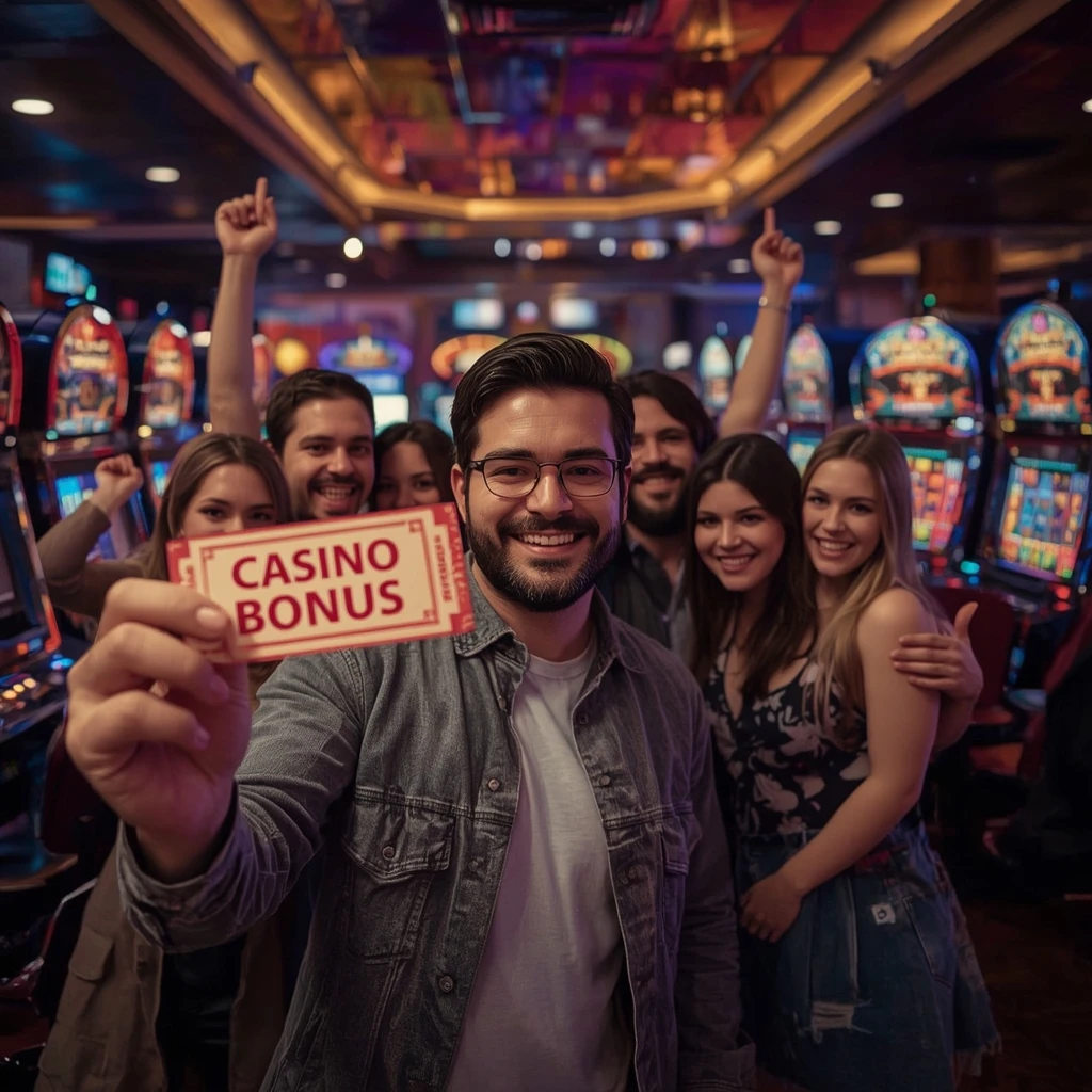 una persona con un bonus CHIPSTARS CASINO