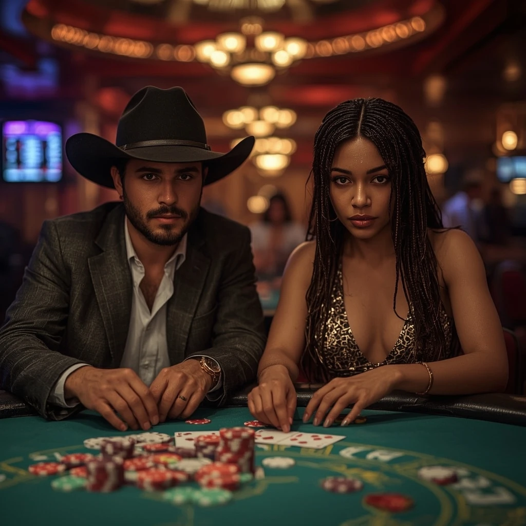 foto di due giocatori di poker CHIPSTARS CASINO